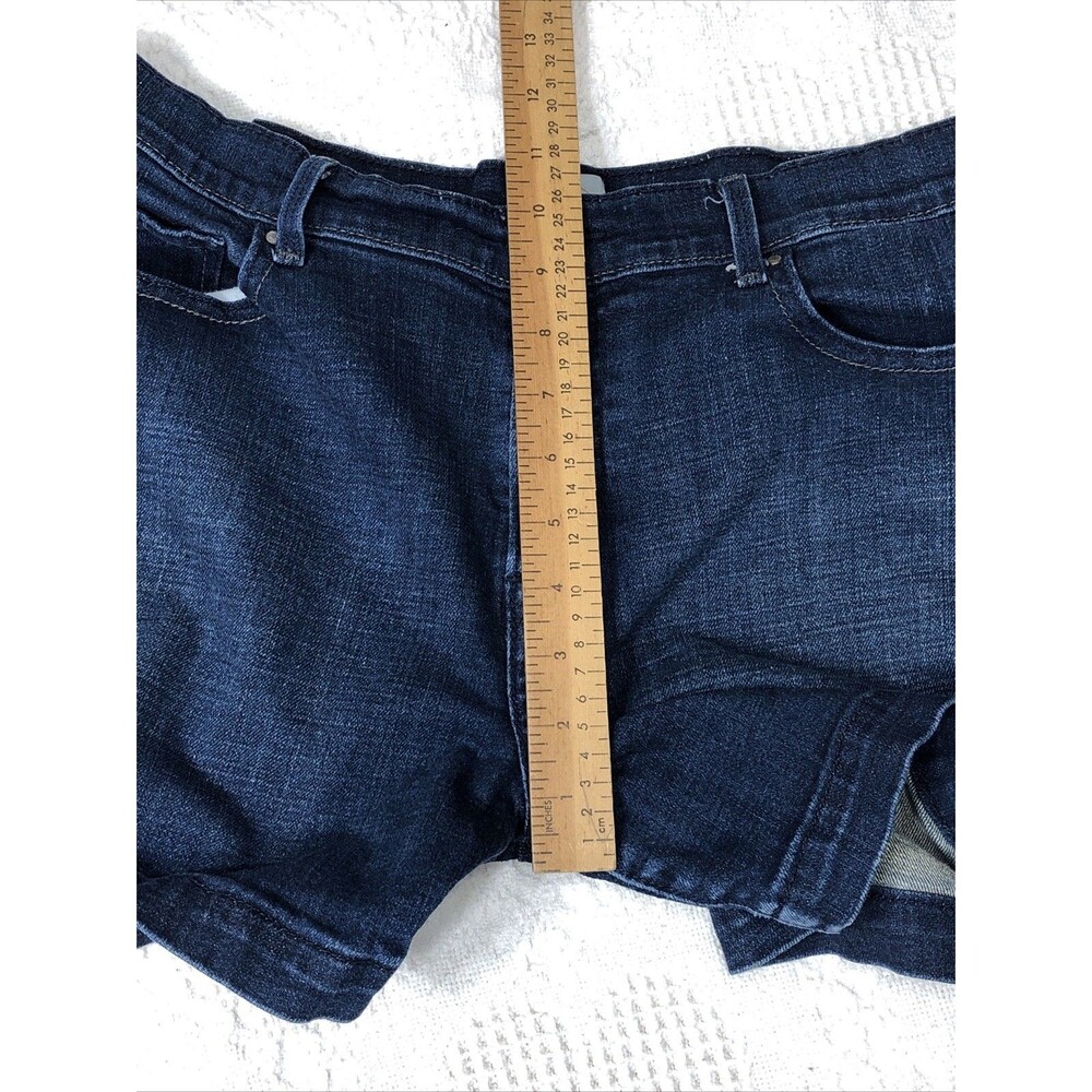 Levis Womens 515 Jean Shorts Blue Stretch Medium Wash Mid Rise Pockets 12 - Picture 9 of 13